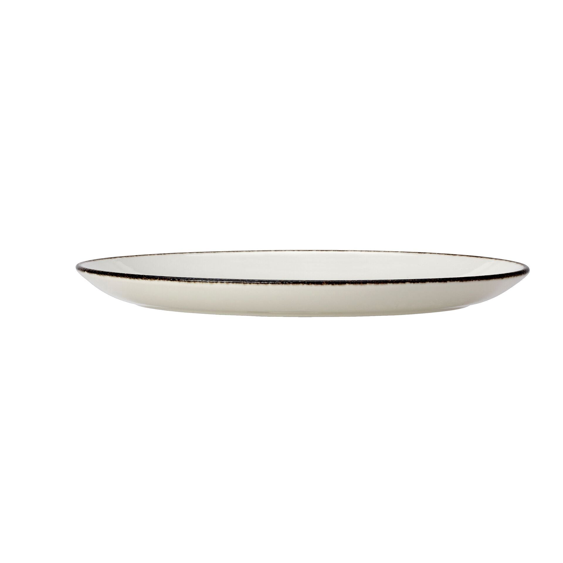 Utopia | Tableware | Blue Dapple Oval Coupe Plate 30.5cm (12") | Bespoke77