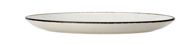 Utopia | Tableware | Blue Dapple Oval Coupe Plate 30.5cm (12") | Bespoke77