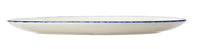 Utopia | Tableware | Blue Dapple Oval Coupe Plate 34.25cm (13 1/2") | Bespoke77
