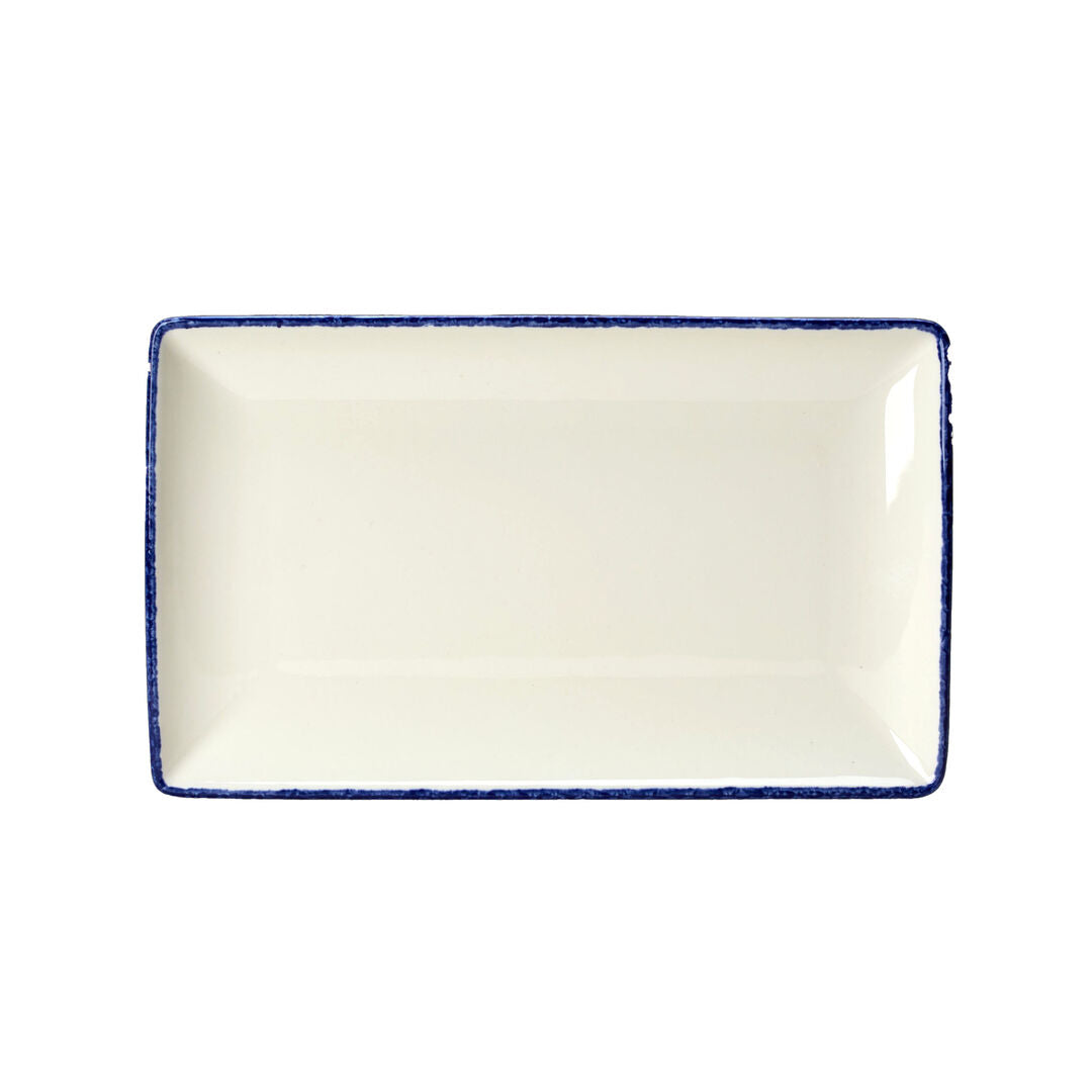 Utopia | Tableware | Blue Dapple Rectangle One 27 x 16.75cm (10 5/8 x 6 5/8") | Bespoke77