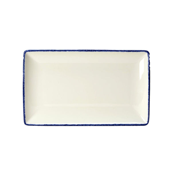 Utopia | Tableware | Blue Dapple Rectangle One 27 x 16.75cm (10 5/8 x 6 5/8") | Bespoke77