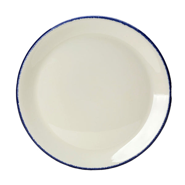 Utopia | Tableware | Blue Dapple Coupe Plate 20.25cm (8") | Bespoke77