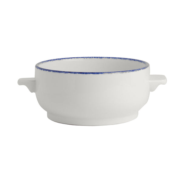 Utopia | Tableware | Blue Dapple Casserole Bowl Base 42.5cl (15oz) | Bespoke77