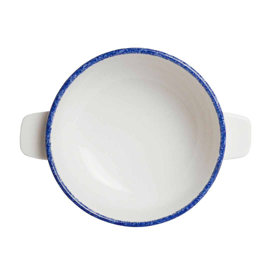 Utopia | Tableware | Blue Dapple Casserole Bowl Base 42.5cl (15oz) | Bespoke77