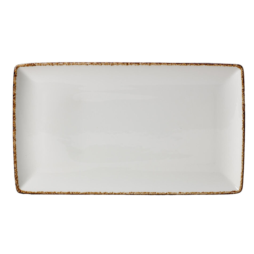 Utopia | Tableware | Brown Dapple Rectangle One 27 x 16.75cm (10 5/8 x 6 5/8") | Bespoke77