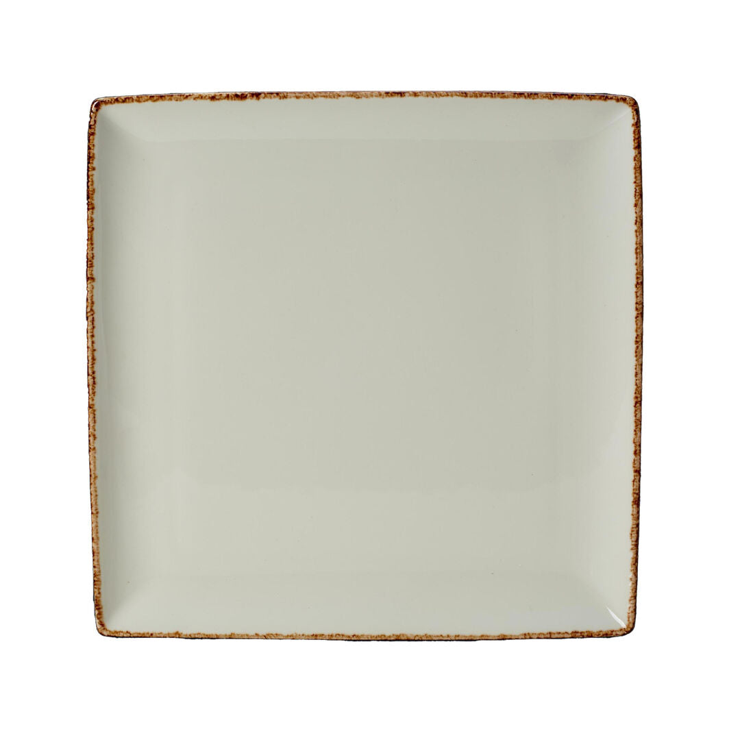 Utopia | Tableware | Brown Dapple Square One 27 x 27cm (10 5/8 x 10 5/8") | Bespoke77