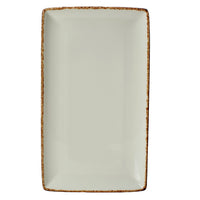 Utopia | Tableware | Brown Dapple Rectangle Three 32 x 19cm (12 1/2 x 7 1/2") | Bespoke77