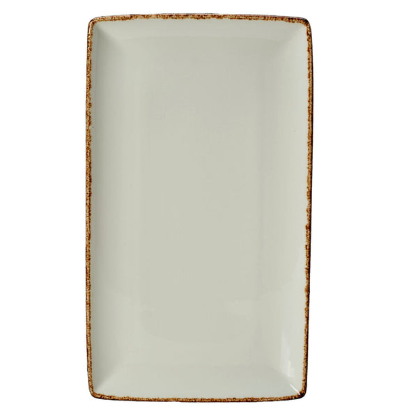 Utopia | Tableware | Brown Dapple Rectangle Three 32 x 19cm (12 1/2 x 7 1/2") | Bespoke77