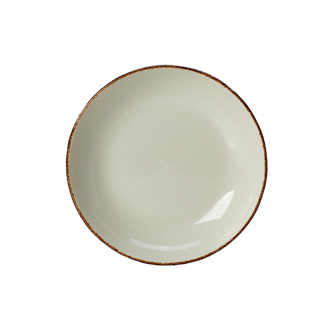 Utopia | Tableware | Brown Dapple Coupe Bowl 21.6cm 83.5cl (8 1/2" 29 2/5oz) | Bespoke77