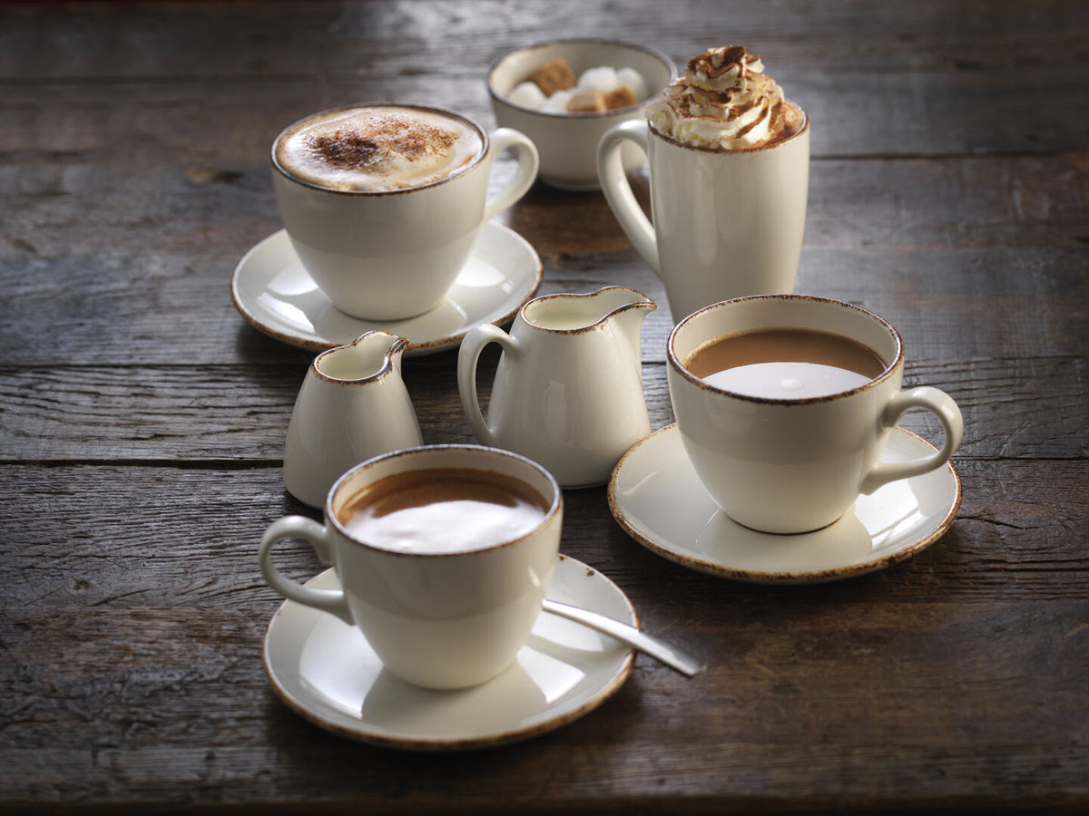 Utopia | Tableware | Brown Dapple Coupe Bowl 21.6cm 83.5cl (8 1/2" 29 2/5oz) | Bespoke77