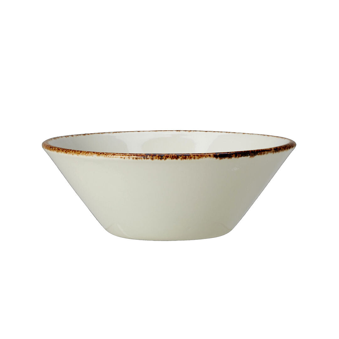 Utopia | Tableware | Brown Dapple Essence Bowl 14cm 34cl (5 1/2" 12oz) | Bespoke77
