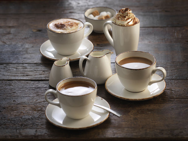 Utopia | Tableware | Brown Dapple Liv Cup 17cl (6oz) | Bespoke77