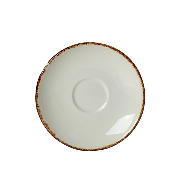 Utopia | Tableware | Brown Dapple Liv Saucer 12.5cm (4 7/8") | Bespoke77