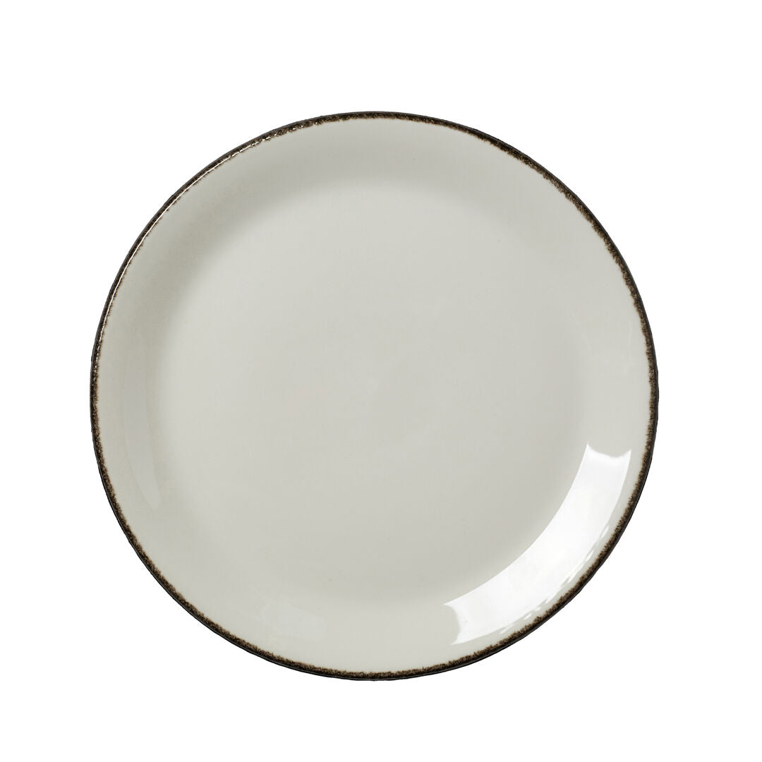 Utopia | Tableware | Charcoal Dapple Coupe Plate 25.25cm (10") | Bespoke77