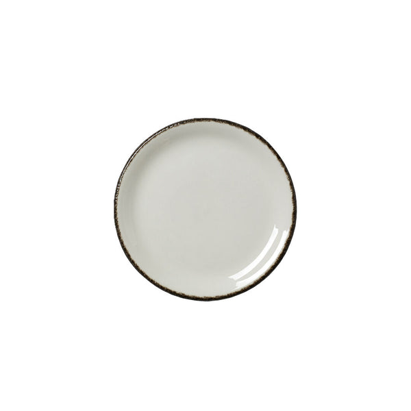 Utopia | Tableware | Charcoal Dapple Coupe Plate 15.25cm (6") | Bespoke77