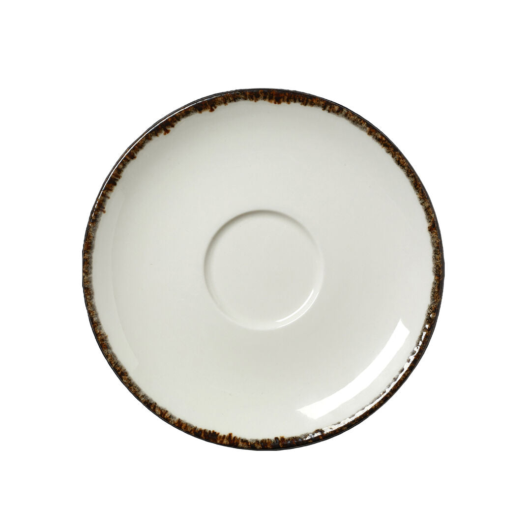 Utopia | Tableware | Charcoal Dapple Liv Saucer 15.25cm (6") | Bespoke77
