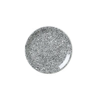 Utopia | Tableware | Ink Crackle Black Coupe Plate 15.25cm (6") | Bespoke77