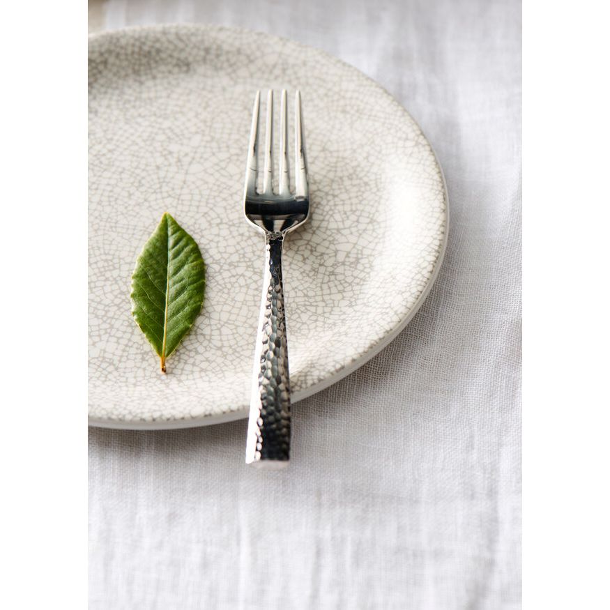 Utopia | Tableware | Ink Crackle Grey Coupe Plate 20.25cm (8") | Bespoke77