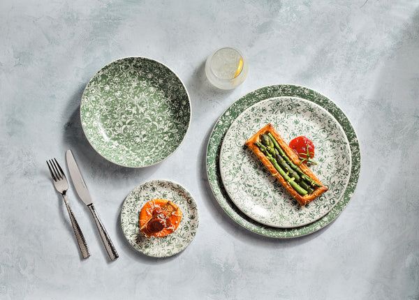 Utopia | Tableware | Ink Legacy Teal Coupe Plate 30cm (11 3/4") | Bespoke77