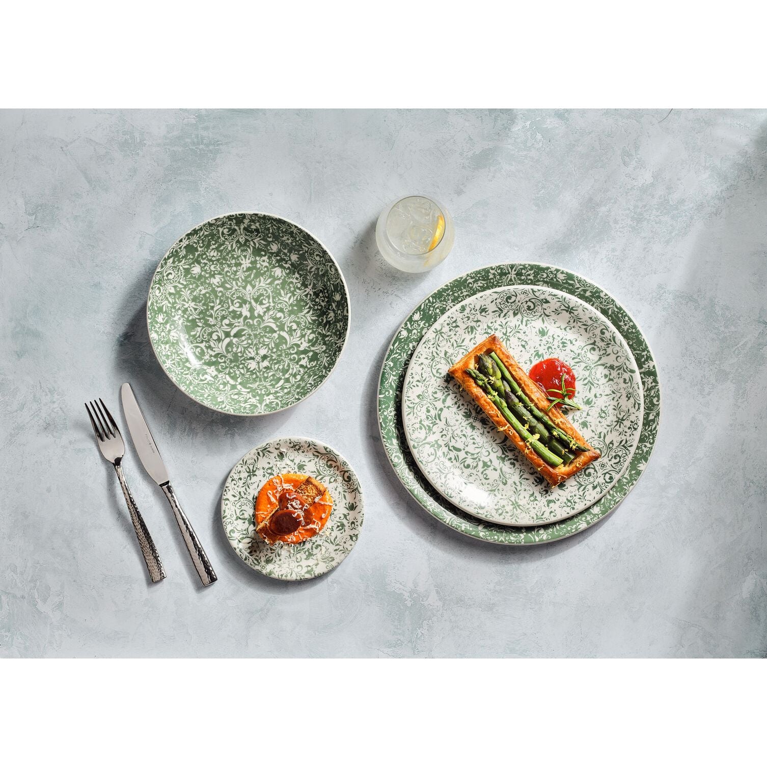 Utopia | Tableware | Ink Legacy Teal Coupe Plate 25.25cm (10") | Bespoke77
