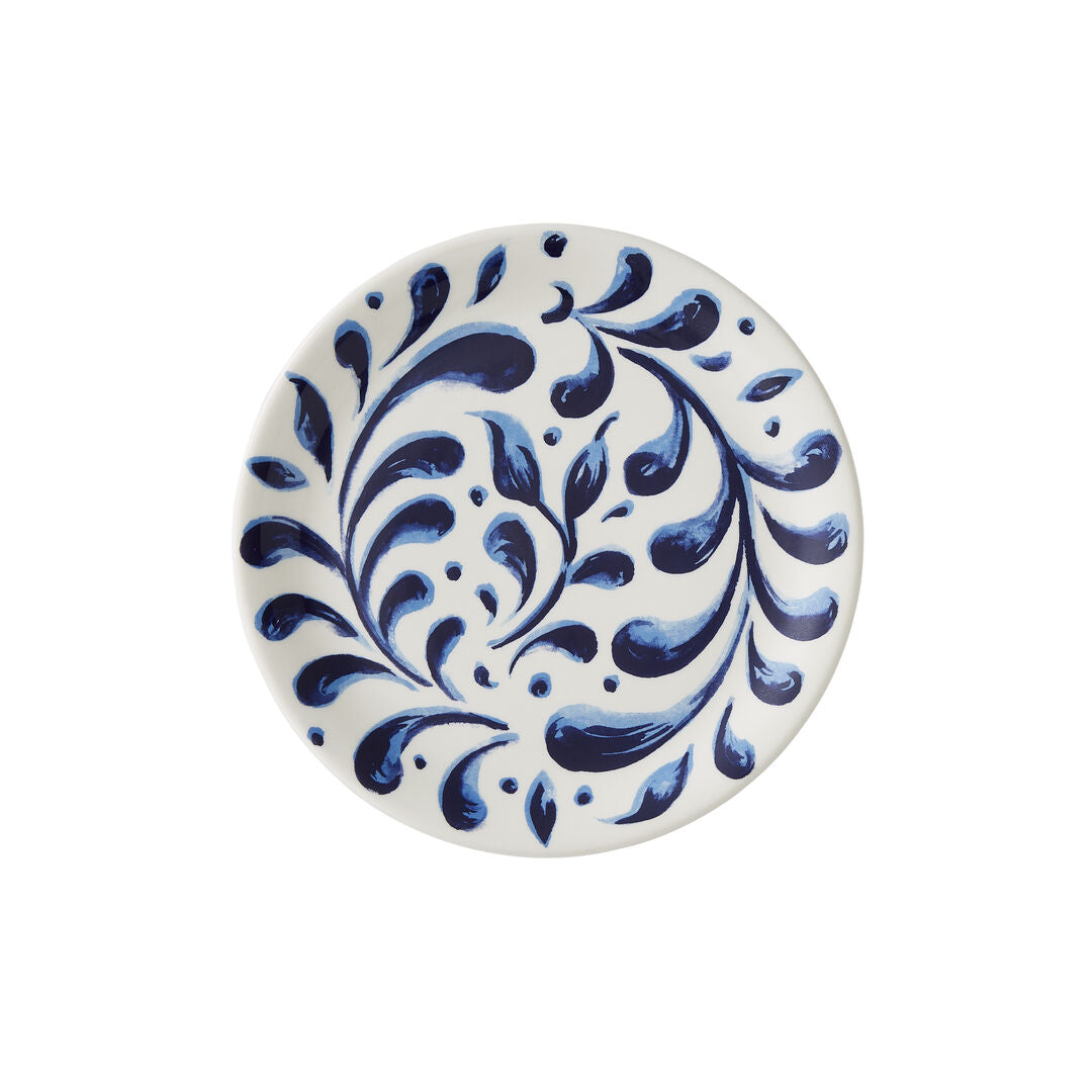 Utopia | Tableware | Messina Blue Coupe Plate 20.25cm (8") | Bespoke77