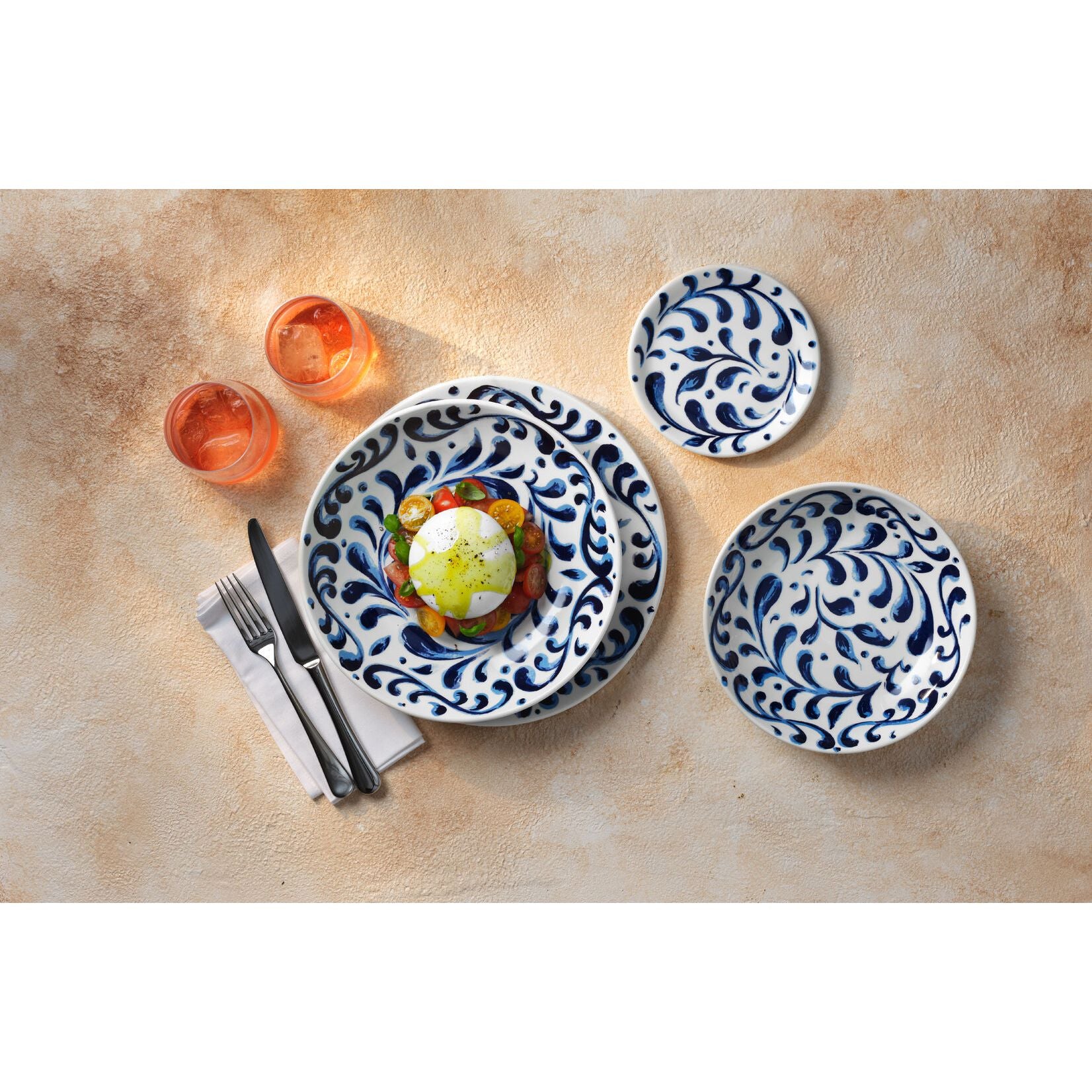 Utopia | Tableware | Messina Blue Coupe Bowl 25.5cm 120.25cl (10" 42 2/7oz) | Bespoke77