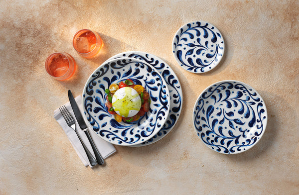Utopia | Tableware | Messina Blue Coupe Bowl 21.6cm 83.5cl (8 1/2" 29 2/5oz) | Bespoke77