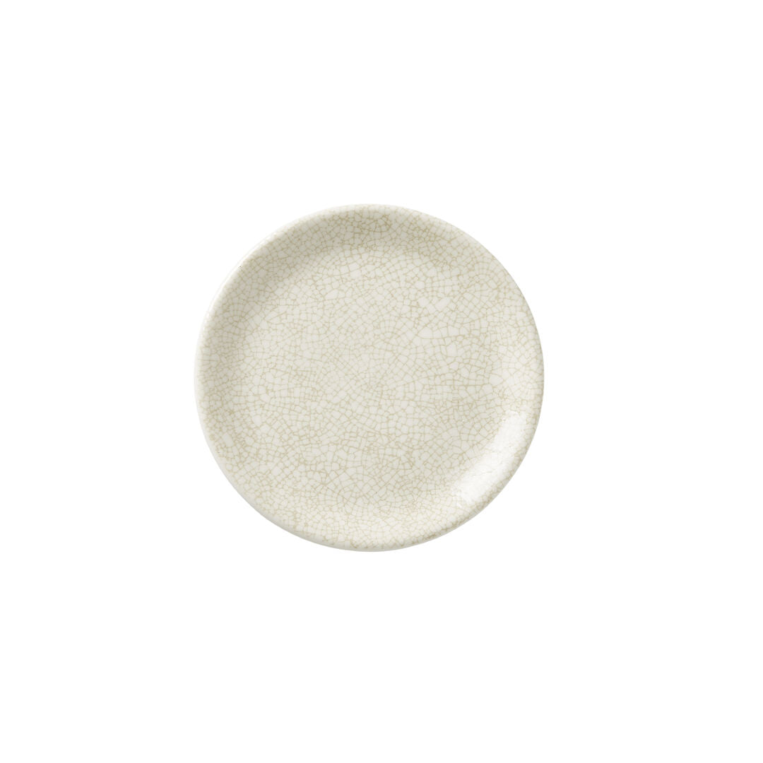 Utopia | Tableware | Ink Crackle Taupe Coupe Plate 15.25cm (6") | Bespoke77