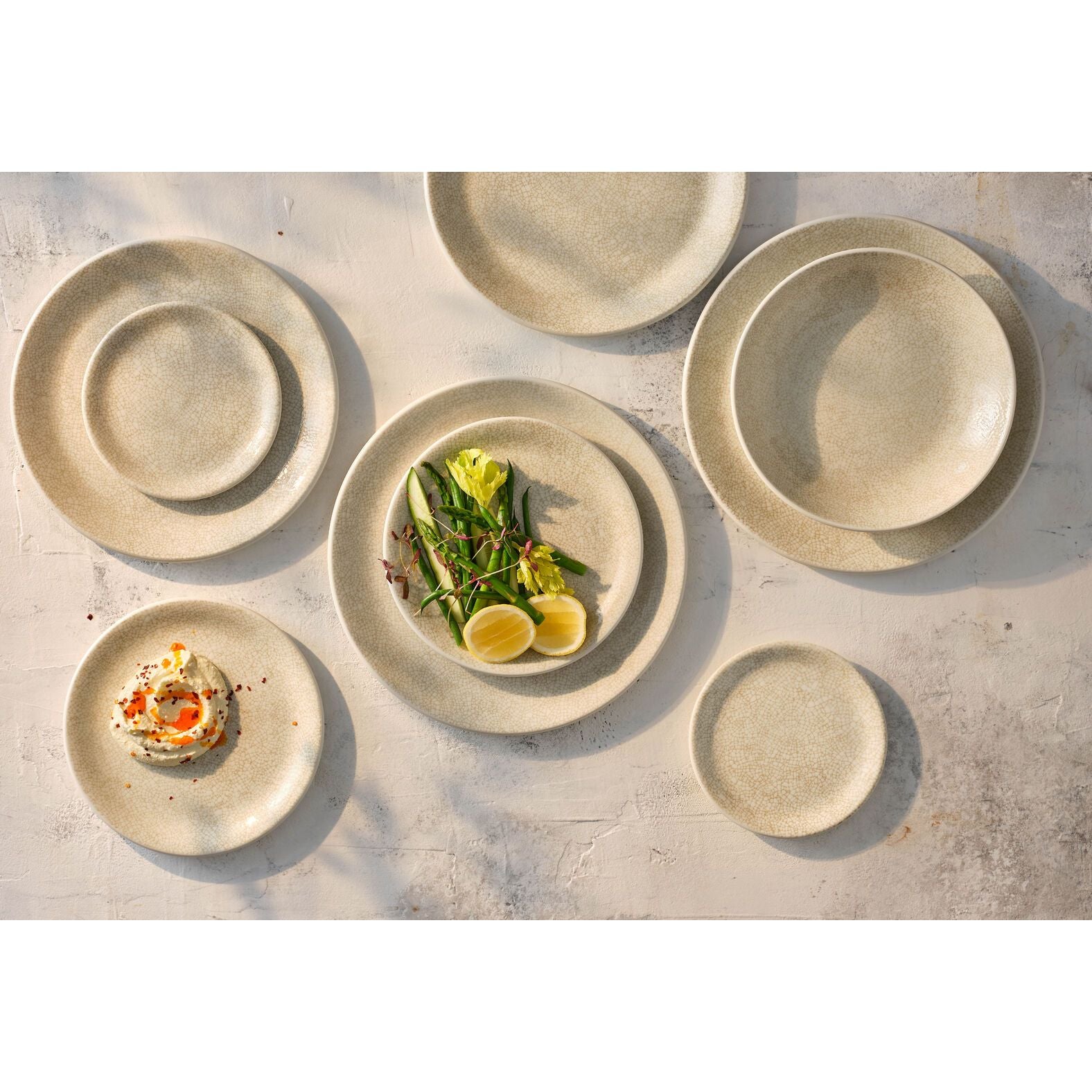 Utopia | Tableware | Ink Crackle Taupe Coupe Bowl 25.5cm 120.25cl (10" 42 2/7oz) | Bespoke77