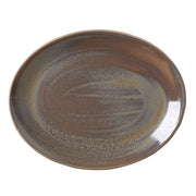 Utopia | Tableware | Revolution Granite Oval Coupe Plate 34.25cm (13 1/2") | Bespoke77
