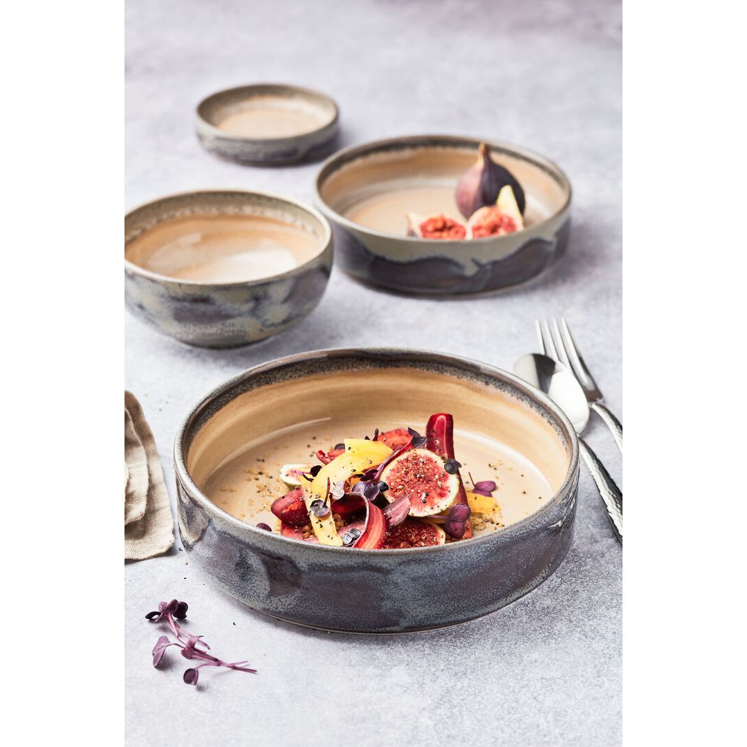 Utopia | Tableware | Revolution Granite Coupe Bowl 25.5cm 120.25cl (10" 42 2/7oz) | Bespoke77