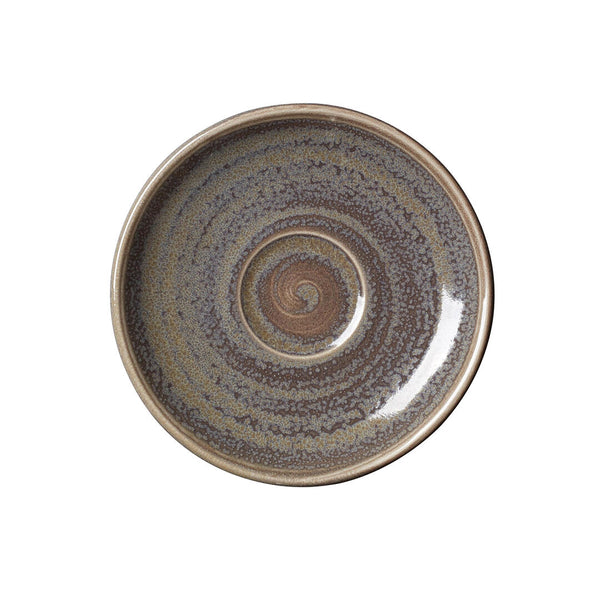 Utopia | Tableware | Revolution Granite Liv Saucer 12.5cm (4 7/8") | Bespoke77