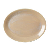 Utopia | Tableware | Revolution Sandstone Oval Coupe Plate 34.25cm (13 1/2") | Bespoke77