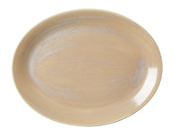 Utopia | Tableware | Revolution Sandstone Oval Coupe Plate 34.25cm (13 1/2") | Bespoke77