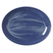Utopia | Tableware | Revolution Bluestone Oval Coupe Plate 34.25cm (13 1/2") | Bespoke77