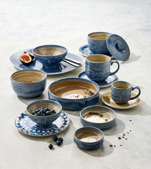 Utopia | Tableware | Revolution Bluestone Coupe Plate 20.25cm (8") | Bespoke77