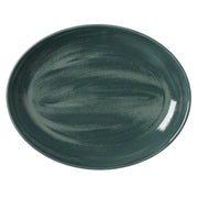 Utopia | Tableware | Revolution Jade Oval Coupe Plate 34.25cm (13 1/2") | Bespoke77