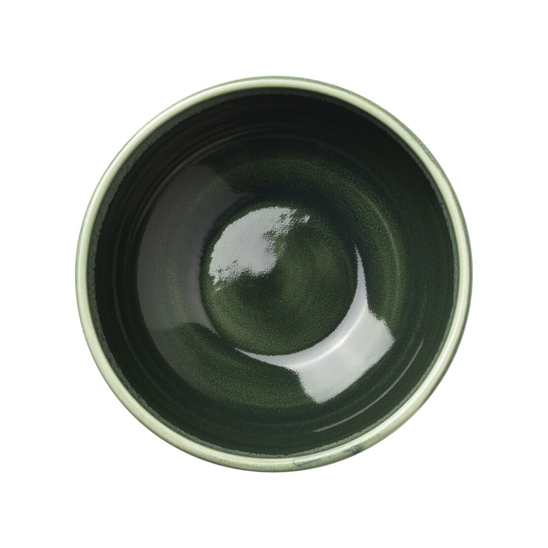 Utopia | Tableware | Aurora Vesuvius Burnt Emerald Bowl 13.5 x 5.75cm 47cl (5 1/4 x 2 1/4" 16 1/2oz) | Bespoke77