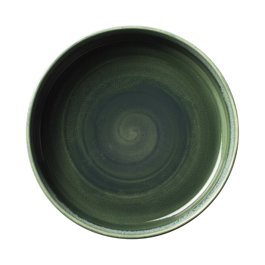 Utopia | Tableware | Aurora Vesuvius Burnt Emerald Round Stacking Tray 20.25cm (8") | Bespoke77