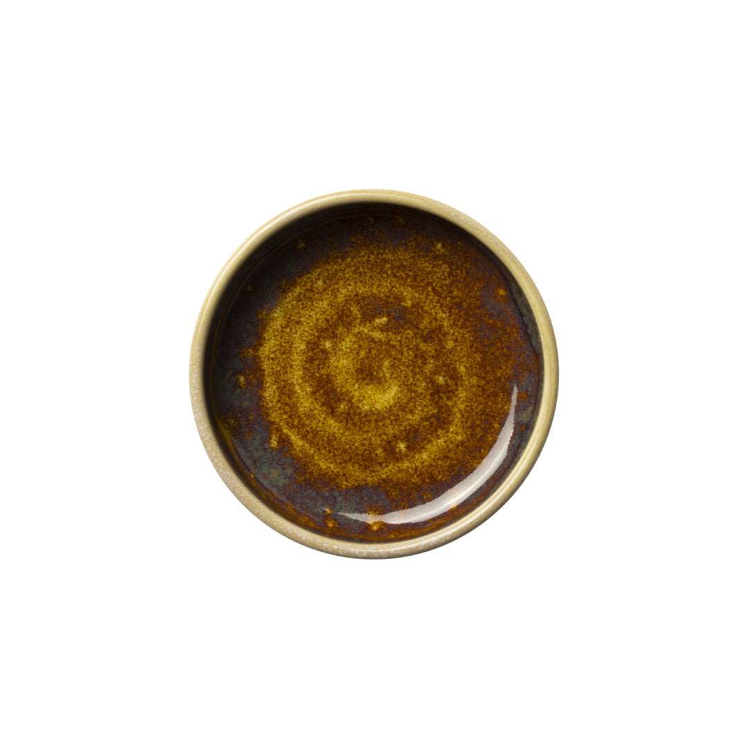 Utopia | Tableware | Aurora Vesuvius Amber Round Stacking Tray 10.25cm (4") | Bespoke77