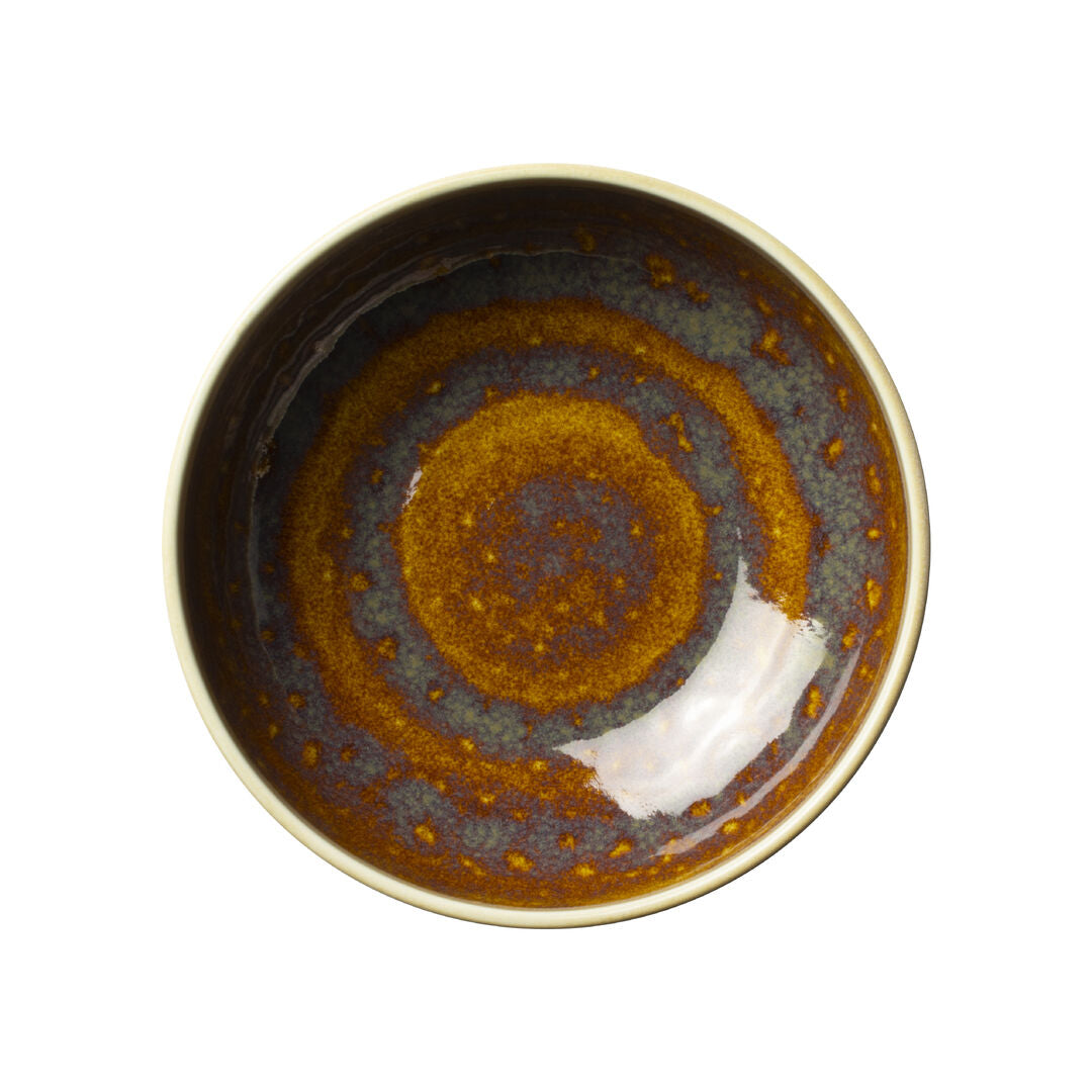 Utopia | Tableware | Aurora Vesuvius Amber Bowl 17.5cm 98cl (7" 34 1/2oz) | Bespoke77