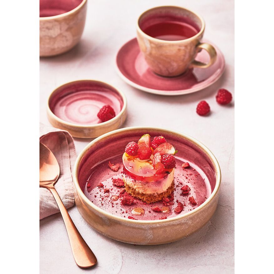 Utopia | Tableware | Aurora Vesuvius Rose Quartz Round Stacking Tray 7.5cm 7.67cl (3" 2 7/10oz) | Bespoke77