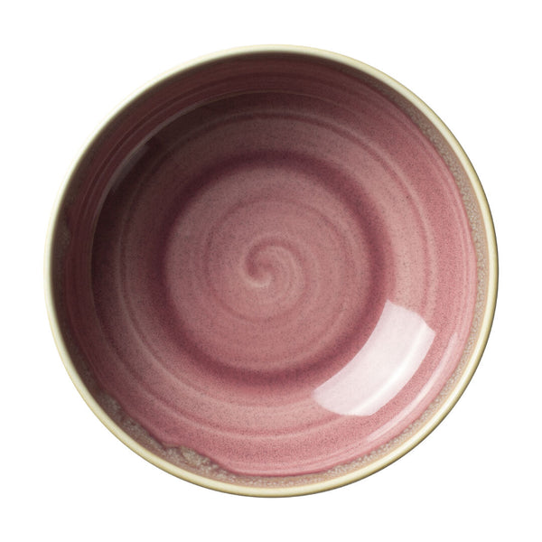 Utopia | Tableware | Aurora Vesuvius Rose Quartz Bowl 17.5cm 98cl (7" 34 1/2oz) | Bespoke77