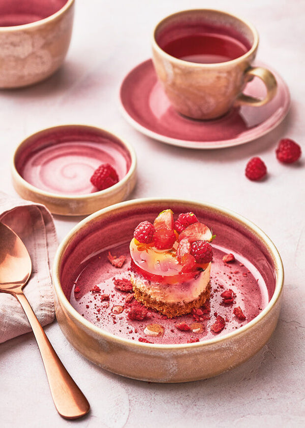 Utopia | Tableware | Aurora Vesuvius Rose Quartz Bowl 17.5cm 98cl (7" 34 1/2oz) | Bespoke77