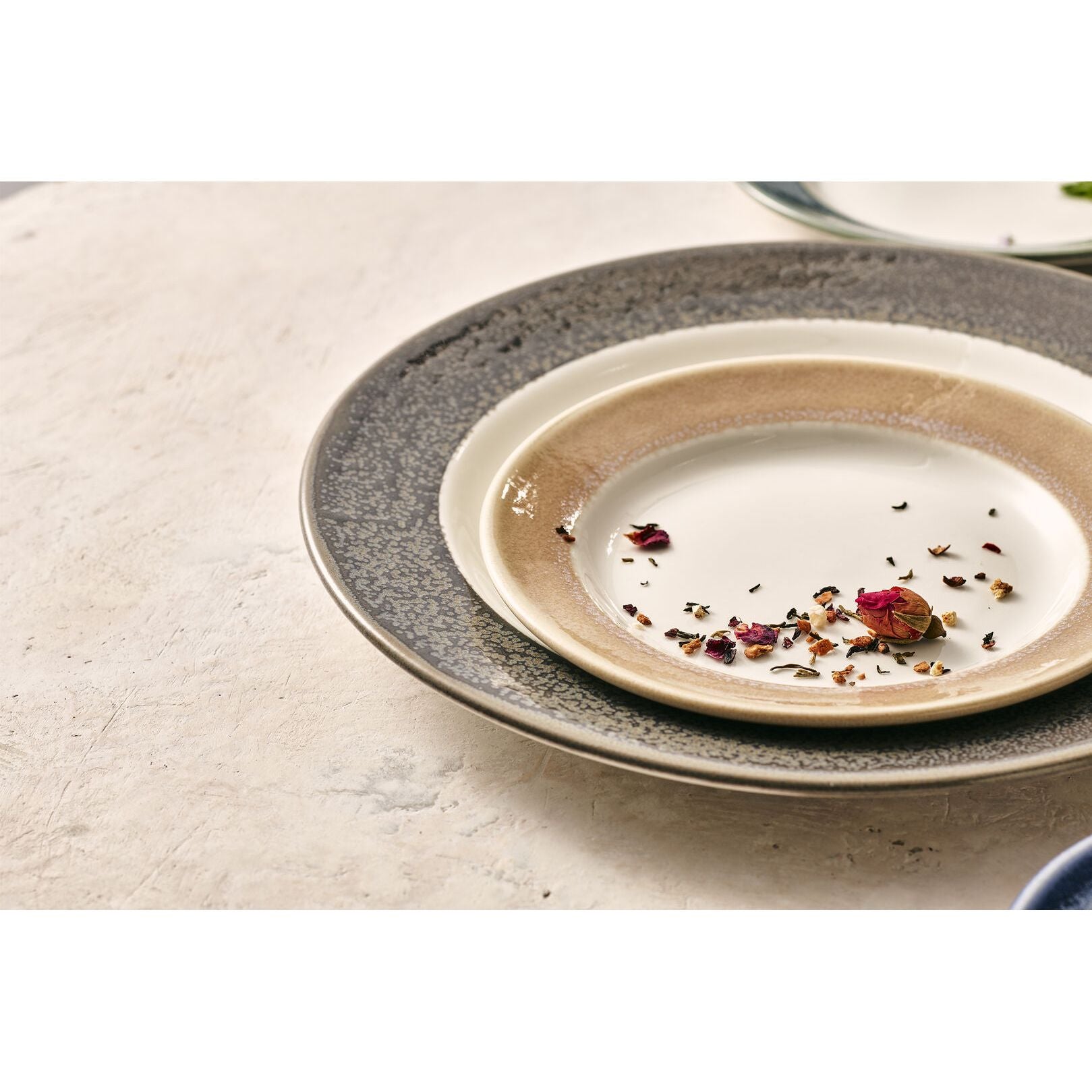 Utopia | Tableware | Revolution Edge Granite Liv Saucer 15.25cm (6") | Bespoke77