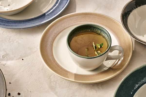 Utopia | Tableware | Revolution Edge Sandstone Harmony Plate 25.5cm (10") | Bespoke77