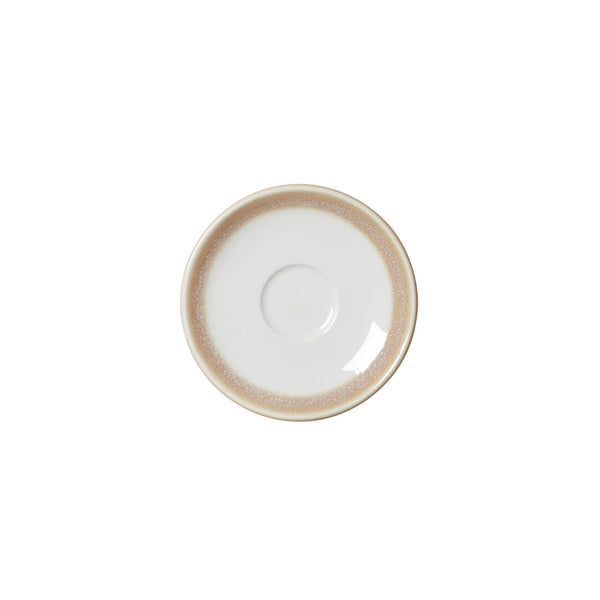 Utopia | Tableware | Revolution Edge Sandstone Liv Saucer 12.5cm (4 7/8") | Bespoke77