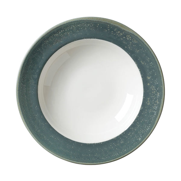 Utopia | Tableware | Revolution Edge Jade Harmony Soup Plate 24cm 98.25cl (9 1/2" 34 3/5oz) | Bespoke77