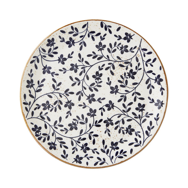 Utopia | Tableware | Flora Blue Coupe Plate 28cm (11") | Bespoke77