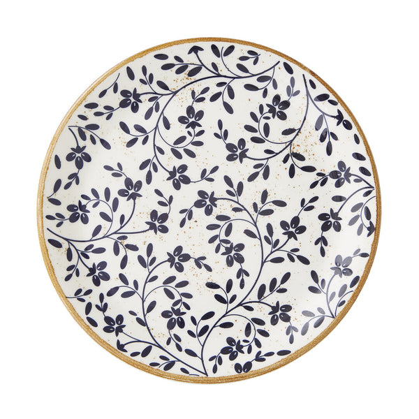 Utopia | Tableware | Flora Blue Coupe Plate 25.25cm (10") | Bespoke77